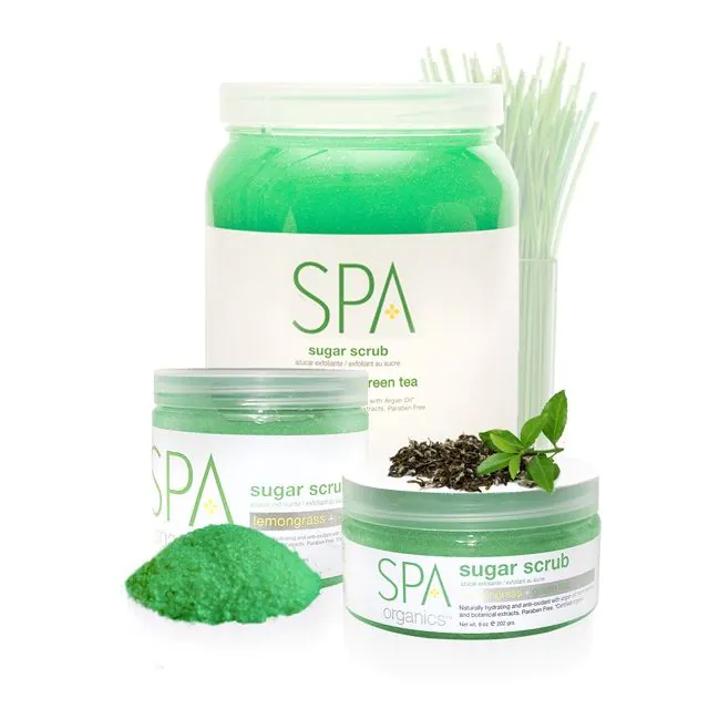 BCL SPA Sugar Scrub Lemongrass + Green Tea